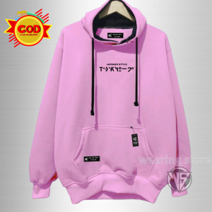 [BISA COD] Hoodie Sweater Pria/Wanita Keren Bahan Katun Fleece Tebal dan Lembut Brand Local WEARING Best Seller COD Hudi Switer Cowok/Cewek Oversize Ukuran Jumbo Size M L XL XXL Motif JAPANESE STYLE