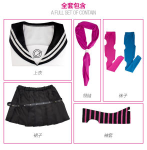 Mio Tada Yui đồng phục thủy thủ Danganronpa cos Phục Miao Điền Duy Thổi cosplay jk Đồng phục Mio Tada Yui cos