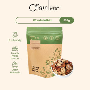 Origin Bulk Store Trail Mix - Wonderful Mix (Unsalted) 310g Big Pack Muslim Friendly