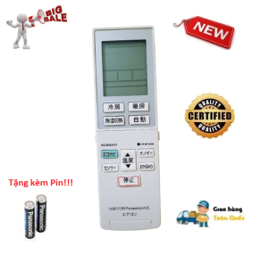 Remote Điều khiển điều hòa Pa_na_so_nic hàng nội địa nhật bãi - Hàng mới 100% Tặng kèm Pin