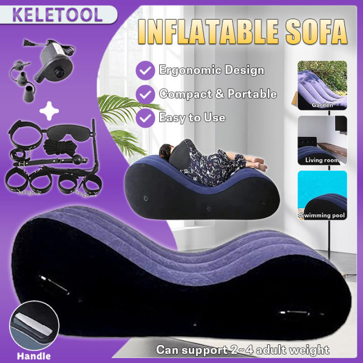 Portable Lounge Inflatable Bench Inflatable Bed PVC Lounge Chair Lounge ...