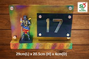 LED House Number Plate Polyresin – Ganesha / Madurai Veeran / Sanggili Karuppar Statue| LED I Tamil I India I God