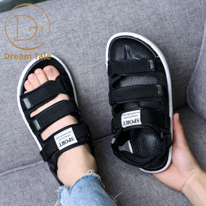 DREAM TALE Gunung Sandal Pria Outdoor Adventure Hitam Sandal Pria Gunung Sendal Olahraga Sandal Kualitas Tinggi Impor Sendal Gaya Jepang dan Korea Hadiah Yang Sempurna untuk Pria sendal datar pria sandal mendaki gunung pria