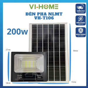 Đèn Pha Năng Lượng Mặt Trời 200w
