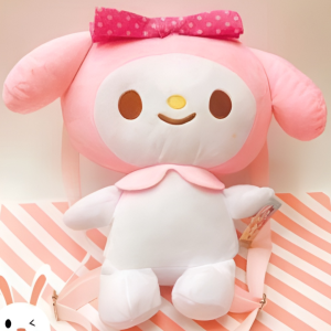 🧸 เป้นักเรียนน่ารัก Sanrio Character แบบตุ๊กตาน่ากอด น้อนนนน่ารักมากๆ สายเป้สามารถปรับสั้น-ยาวได้ ขนาด 32x28 cm.