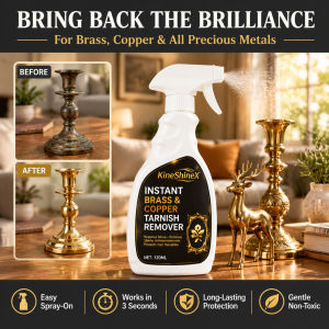 Brass Polish Restorer Metal Shine Enhancer Tarnish Cleaner For Brass Copper Bronze Metal Surfaces Easy Application Home Care