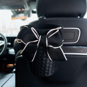 Car Seat Organizer Garbage Bin Car Storage Garbage Bin Tong Sampah Mobil Gantung Bahan Premium Leather