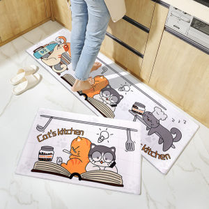 [SG Clearance Sale]Kitchen PU Leather Non Slip MatThick Kitchen Floor MatOilProof Waterproof Washable AntiSlip Anti Fatigue