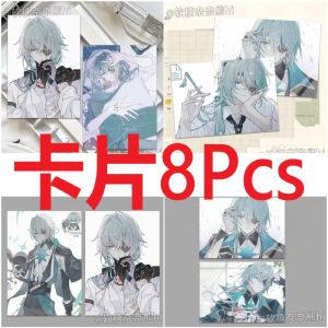 8Pcs/Lot Game Personal ID Cards Anaxa Anaxagoras Double Sided Printing Cards Kids Toys Birthday gift