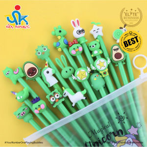 20PCS Cartoon Ballpen Set Cute Pens Sign Pen Flexstick Ballpen 0.5 Set