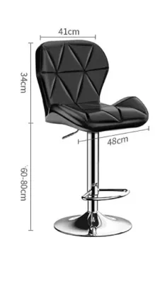 เก้าอี้บาร์โมเดิร์นหุ้มหนังสไตล์bar stools Luxury Velvet Swivel Bar Chair with High Back