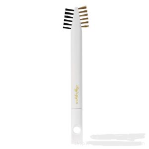 KITCHEN CLEANING SCRUB BRUSH DEEP GAS STOVE BRASS WIRE BRUSHER WITH STIFF BRISTLES & COOKTOP SCRAPER SCUBBER BRUSH FOR RANGE HOOD GREASE GRIME RUST CLEANER BRUSH FOR POT PAN HOUSEHOLD CLEANING TOOLS