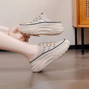 Sports Anti Slip Flat Sandals for Women in Summer New Thick Soled Hollow Out Casual Style