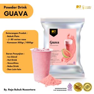Bubuk Minuman Regular Rasa Guava Powder Drink Reguler Jambu Biji