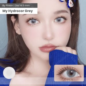 KAKALENS My Hydrocor Gray Pinkin 14.5mm Natural Lens / Softlen My Hydrocor Grey by Pinkin Softlens