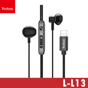 Yoobao L-L13 Comfortable to Wear Strong Bass Wired Earphone HD Call with Microphone For Lightning Devices