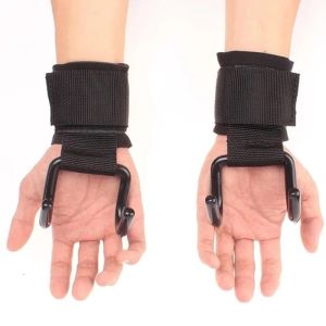 Đai quấn cổ tay có móc thép dày hỗ trợ nâng tạ hít xà đơn - Hàng loại 1