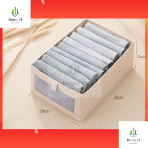 2PC Foldable Clothes Storage Organizer/Stackable Wardrobe Basket/ Wardrobe Storage Organizer for Clothes Underwea