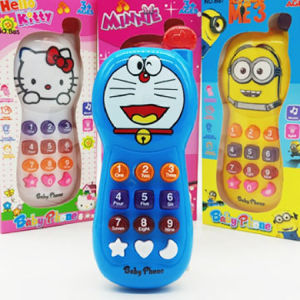 Cartoon Baby Phone With Music & Light Nursery Musical Toys For 3+/Telefon Mainan Kanak Kanak