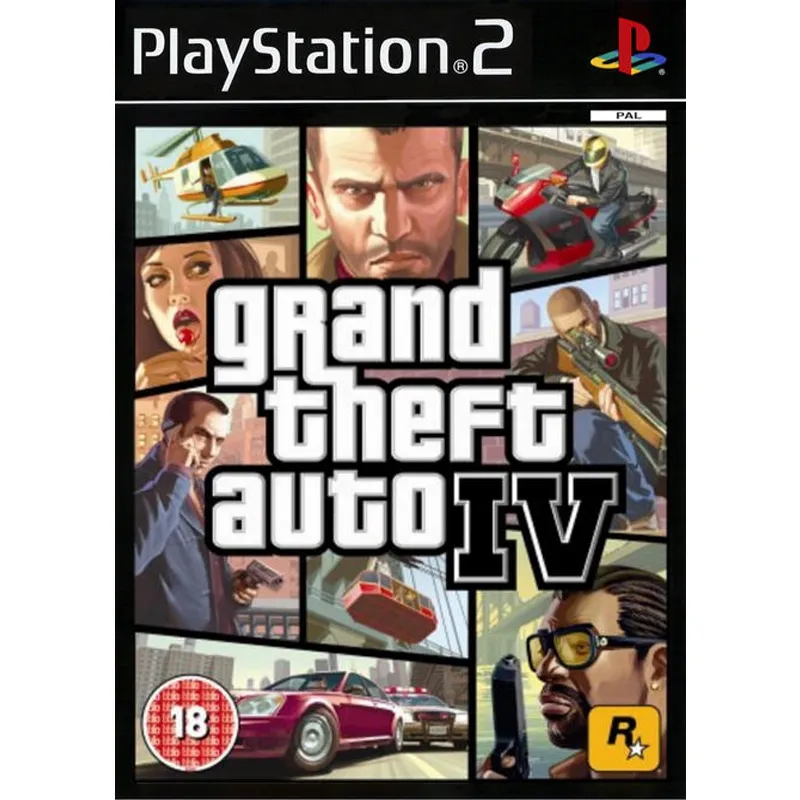 Kaset Game PS2 GTA SA MOD GTA IV Paket Lengkap Gta Iv Dvd Polos