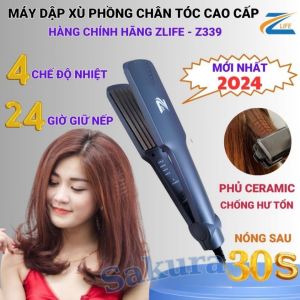 Máy dập xù bấm xù uốn phồng chân tóc ZLIFE Z-339 bản to làm tóc tạo kiểu nhanh giữ nếp lâu