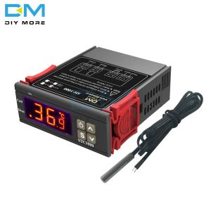 diymore STC-1000 12v 24v 220v bộ điều nhiệt kỹ thuật số cho bộ điều khiển nhiệt độ lồng ấp bộ điều khiển nhiệt độ lò sưởi rơle điều chỉnh nhiệt độ lạnh stc 1000 cho bộ điều chỉnh nhiệt Bộ điều nhiệt bộ điều nhiệt 220v 10a