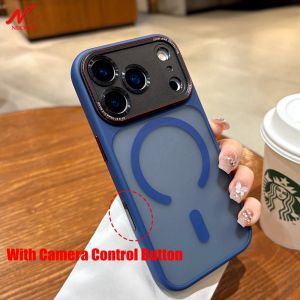 Camera Control Butoon Case for iPhone 16 17 Pro Max for Magsafe Case for iPhone 17 Air 16 Plus Business Slim Matte Armor Cover
