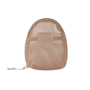 LIVELYN With Zipper Cosmetic Bag Nylon Hand-held Toiletry Wash Bags Casual Multipurpose Mesh Makeup Bags Women