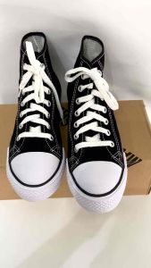 Sepatu Sekolah / Sepatu Hitam Putih Master Basket Size 38-41