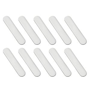 NOBLELUX 10 Pcs Black Silver Golf Club Weighted Lead Sheet Self-adhesive Universal Pickleball Lead Tape Professional Racquet Weight Block