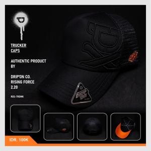 DRIPON Topi Pria Jaring Dewasa Distro Original Proshop Dloozy Official Hitam