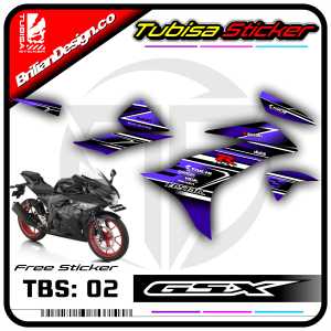 Sticker Striping GSX 150 R - Stiker Striping Variasi Suzuki GSX 150 R. TBS.SF.02