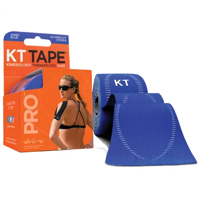 KT Tape Pro Sonic Blue 20 Pre-Cut Strips