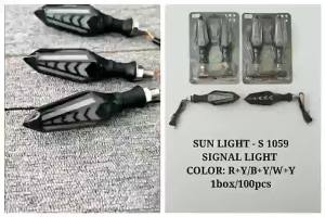 SpeedMOTO 2PCS Signal light 12V Flowing water and Arrow style Double sided Motorcycle Universal