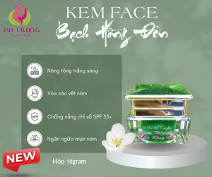 [Sản phẩm mới 2023]Kem Face Bạch Hồng Đơn chống nắng mờ nám nâng tông trắng sáng - Hộp 10gram