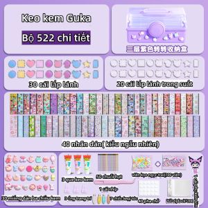 Bộ đồ chơi thủ công DIY mỹ nghệ cho bé trọn kem keo Goka đặt dễ thương Guka nhãn dán 50Ml kem keo khẻ tự làm thẻ trang trí chất liệu an toàn cho trẻ em