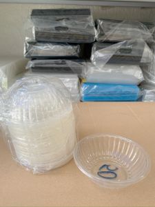 Lốc 50 tô nhựa trong dùng 1 lần  đựng thực phẩm.