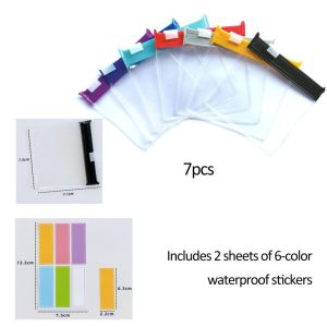 7pcs Reusable Pill Pouches With Slide Lock / Transparent Portable Mini Medicine Organiser / Jewelry Storage Bag