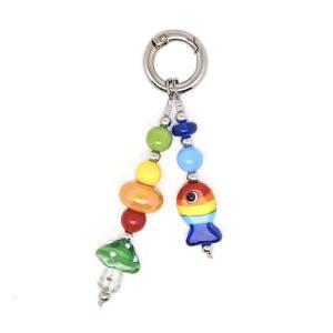 Nấm đính cườm Keychain vibranting Acrylic đồ thủ công trang trí an toàn cho các phím Túi thanh thiếu niên người lớn