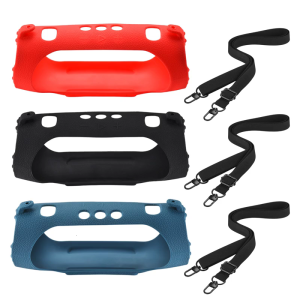 Portable Silicone Case Carrying Storage Bag with Shoulder Straps for Charge 6 Speakers for Travel Home Office