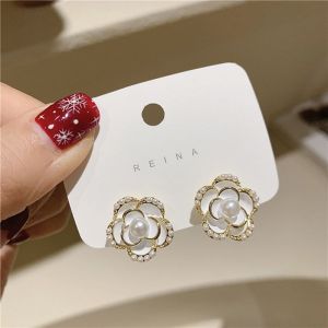 Anting Korea Wanita Elegan Bunga Mawar Motif Baru Import
