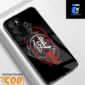 Softcase Glass Premium Motif ART JPN Case Oppo A16 A54s - Casing Oppo A16 A54s Glass (CKA1605)