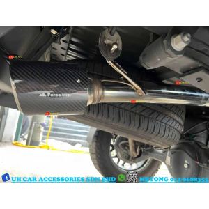 NISSAN NAVARA NP300 PRO4X 2012-2022 FORCE CARBON REAR EXHAUST TIP PIPING PIPE MUFFLER EKZOS