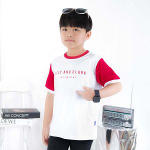Lily And Clark Kaos Anak Laki-Laki Warna Putih combine - KLC93