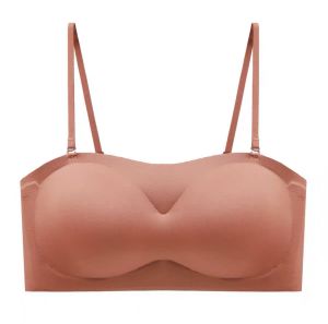 [hercomfy] Jelly sticks strapless anti slip bra seamless wireless tupe nubra black technology 果冻无痕无肩带防滑内衣