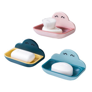 กล่องสบู่ Soap box ใส่สบู่แบบก้อน ที่วางสบู่ ที่วางสบู่ติดผนัง ติดผนังในห้องน้ำ ไม่ต้องเจาะผนัง ที่วางสบู่รูปก้อนเมฆ ที่วางสบู่ สบู่
