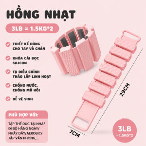 Vòng Tạ Đeo Tay Đeo Chân Silicon Tập Thể Dục Pretty Tạ Cổ Tay Cổ Chân Co Giãn Hỗ Trợ Cardio Gym
