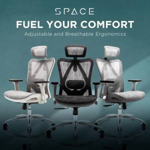 SPACE Ergonomic Chair(Office Chair Adjustable Lumbar Chair Mesh Chair Gaming Chair)