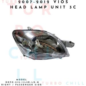DEPO-212-11L9-LD-N 2007-2012  VIOS HEAD LAMP UNIT 3C