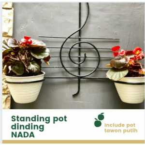 Standing Pot Nada / Rak Pot Bunga Tempel Dinding Minimalis Bonus Pot D15